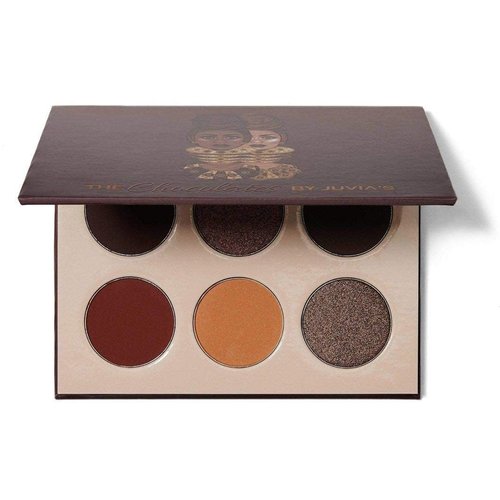 Juvia's Place Palette The Chocolates - Tan, Auburn, Shades of 6, Rich Dark Chocolate Palette, Professional Eye Makeup, Pigmented Palette, Makeup Palette for Eye Color & Shine
