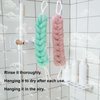PPHAO - Back Scrubber for Shower - Long Loofah Sponge for Women - Bath Sponge - Loofah Back Scrubber for Shower Exfoliating for Men - 21.5 INCH - Green and Pink Loofah - 2 Pack