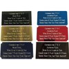 Custom Personalized Engraved Brass/Aluminum Name Plate Plaque Art Label Tag Gift Trophy 2x4 / 2x6 / 3x6 inch