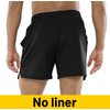 MIER Men's Workout Running Shorts Quick Dry Active 5 Inches Shorts with Pockets, Lightweight and Breathable, Black, L