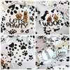 PIXHOTUL 81Pcs Dog Party Supplies - Doggy Themed Tableware Party Pack for Puppy, Including Plates, Napkins, Tablecloth, Forks, Serves 20 Guests