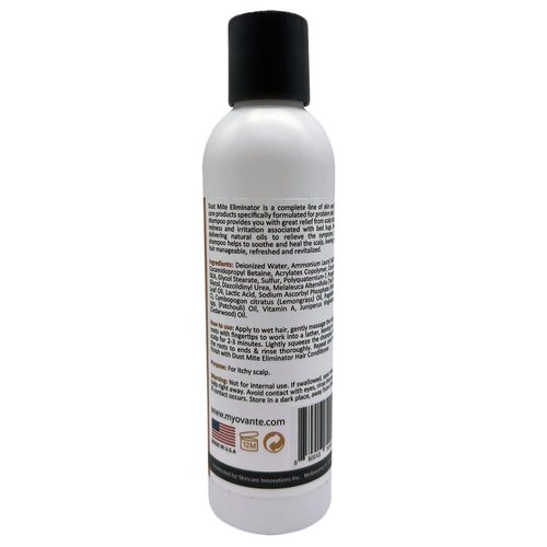 OVANTE Dust miteEliminator Scalp and Hair Treatment Shampoo for Humans Men Women with Flaky, Dry, Itchy Scalp - Reduces Scalp Itching, Redness, Irritation 6 oz
