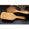 Familyhouse Natural Wooden Paddle Hair Brush Bamboo Bristle Detangling Hairbrush for Women Men and Kids Reduce Frizz and Massage Scalp