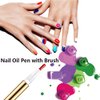 3ml Empty Nail Oil Pen with Brush, Twist Pen for Tooth Whitening, Gel Lip Gloss Container, Eyelash Growth Liquid Tube(Golden, 24 PCS)