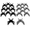 Black and Grey Realistic Hairy Small Plastic Fake Spiders Scary Joke Prank for Party Favors Creepy Halloween Decoration, 20 PCS by Baryuefull