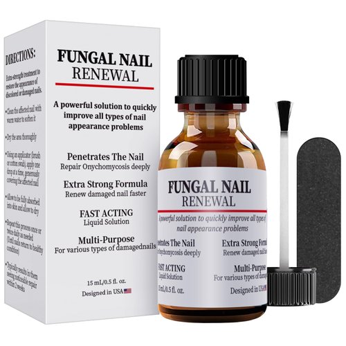 Zemmys Extra Strength Toenail Fungus Treatment For Toenail Or Fingernail, Fast Acting Nail Repair Liquid for Damaged & Discoloration Nail with Nail File-d8