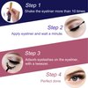 DUOERLA Magnetic Lashes with Eyeliner and Applicator, 10 Pairs Reusable Magnetic Eyelashes Kit and 4 Tubes of Waterproof Magnetic Eyeliner, [Upgraded] 3D Natural Look, Strong Hold,Easy to Apply