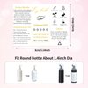 50 Pcs Lash Shampoo Bottle Brushes Set, Empty Lash Shampoo Bottles, Lash Shampoo Label Stickers, Mascara Wands and Tubes Eyelash Brush, Lash Cleansing Brushes, Bag for Lash Extensions Aftercare(Black)