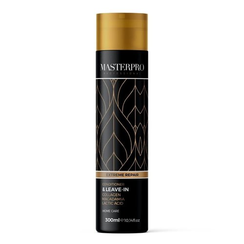 MasterPro Professional Free Sulfate Conditioner Extreme Repair Leave In Conditioner & with Collagen, Macadamia Oil & Lactic Acid | 300ml