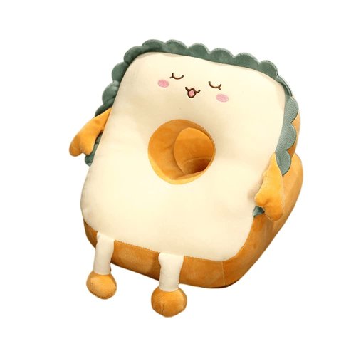 TONGMAN Food Pillow Sleeping Pillow Nap Table Adult and Children Sleeping Pillow Plush Toy Throw Pillow Travel Nap Face Pillow - Suitable for Office, School Library, etc. (Smile)