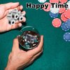 Haikole Left Center Right dice Game Dices 12 Pcs Standard Size Acrylic Dice,six Sided 16mm Standard Size Easy to Grip