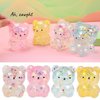 Dhjrefhhd 1Pccs Squeeze Toys Letter Sequins Candy-Bear Stress Relief Toy Hand Fidget Sensory Office Desk Squishy Toy (Light Pink or Randomly Color)