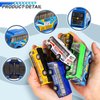 HSMQ 16 Pcs Pull Back City Bus Vehicles Toys Set, Mini Pull Back Cars for Kids Toddlers, Friction Powered Racing Vehicles Bulk Toys, Party Favors Goodie Bags Stuffers Pinata Fillers for Boys Girls