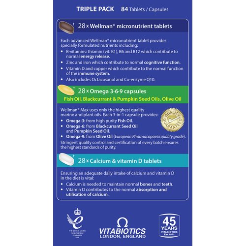 Wellman Max Capsules - Pack of 84