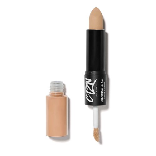 CTZN Cosmetics - Nudiversal Lip Duo Lipstick + Lip Gloss | Vegan, Cruelty-Free, Inclusive Beauty (Shade 1: Abu Dhabi)