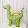 4D Matte Dinosaur Animal Balloons Cute Happy birthday inflatable green dinosaur Foil Balloons for Dinosaur themed Birthday Party Baby Shower Decoration Kids Jungle Theme Birthday Party Supplies Decor