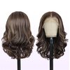 SISgrace 13×6 Pre Plucked HD Lace Front Wigs Pre Layered Body Wave Natural Hairline Synthetic Glueless Wigs for Women 18 Inch Tiny Knots Lace Bob Wigs (Brown Mix Dark Blond, 18 inches)
