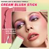 Multi-Use Cream Blush Stick,Soft Smooth Makeup Blush Stick for Cheeks Lips & Face,Waterproof Long Lasting Blendable Lightweight Face Blush Stick Matte Makeup for All Skin Types