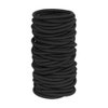50 Pcs 4mm 4.5cm Black Hair Ties No Damage Hair Elastics Strong Holder Hair Bands Elastic Ponytail Holders Small Stretchy Rubber Bands Pain Free Hair Accessories