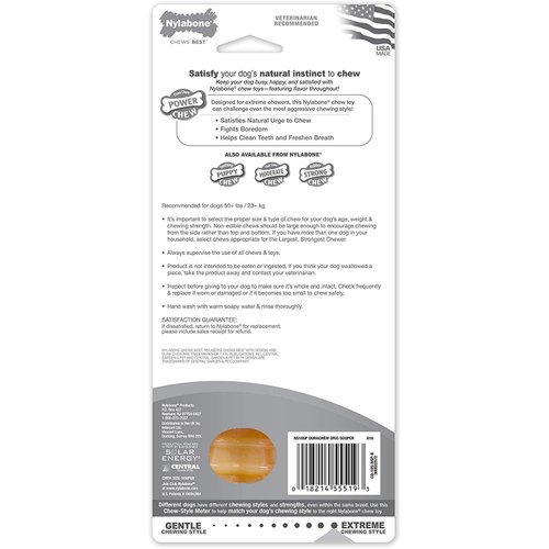 Nylabone Original Bone Dog Chew Toy [Set of 2] Size: Souper