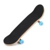 Horoper Wooden Finger Skateboards, 1Pc Maple Wooden Alloy Fingerboard Finger Skateboards with Box Fingerboard Skateboard Reduce Pressure Kids Gifts(Light Blue)