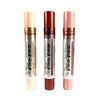 Simone ChickenBone 100% Natural Moisturizing Lip Gloss, La Chick Poo Poo Lip Shimmer with Mineral Coloring, Combo (Mauve, Nude, Pink), 3-Tubes