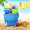 Beach Sand Toys for Kids, 2024 27pcs Beach Toys Castle Molds Sand Molds, Beach Bucket, Beach Shovel Tool Kit, Sandbox Toys for Toddlers, Beach Accessories Outdoor Indoor Play Gift