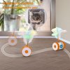 Cat Toys Cat Remote Control Toy, APP Bluetooth Connect Remote Control Cat Toys for Indoor Cats Electronic Automatic Moving Mouse Cat Toy with 6 Lights USB Rechargeable