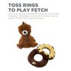 Outward Hound Ringamals Honey Bear Interactive Plush Dog Toy Puzzle
