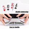Metsyth Playing Cards 2 Pack Deck of Cards,Standard Poker Cards Professional Set,Fun Card Games for Adults,Easy Shuffle Unique Design Cards for Pinochle,Bridge,Go Fish,Cartas (Blue/Red)