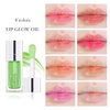 Melemando Hydrating Lip Glow Oil 7 Colors Moisturizing Lip Oil Gloss Not Greasy Transparent Plumping Lip Gloss Nourishing Repairing Lip Oil Tinted for Lip Care and Dry Lips (Colors 00)