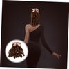 NOLITOY Hair Comb Curly Ponytail Human Hair Wigs hairpieces for women Fake Wig with Bow Ponytail Hairpiece curly wig Ringlet Ponytail Extension Long curly hair Polyester Miss Victoria