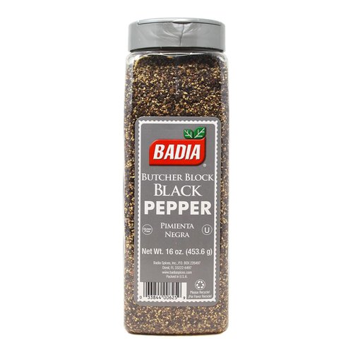 Badia Black Pepper Butcher Block, 16 Ounce