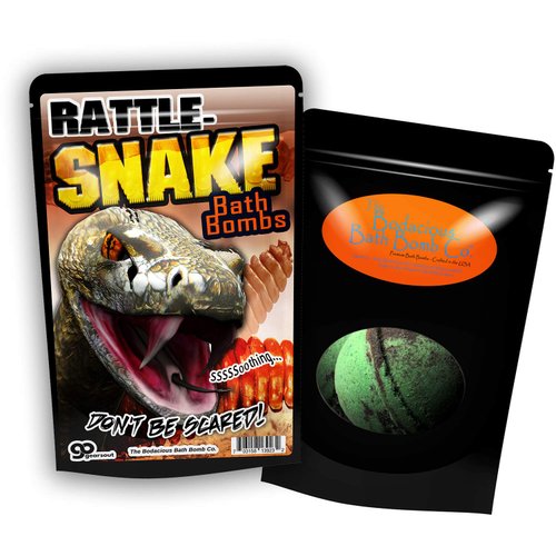 Gears Out XL Rattlesnake Bath Bombs Murky Green and Black Bath Balls for Boys Kids Bath Bombs Stocking Stuffers for Teen Boys Cool Bath Bombs for Boys Rattle Snake Bath Fizzers 5 Ounces, Set of 2
