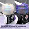 Holographic Body Glitter Gel for Body, Face, Hair and Lip Color Changing Sparkling Face Glitter Gel Mermaid Sequins Glitter Face Paint for Women Girls Music Festival Concerts Party, 50ml x 2