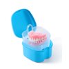 JMU Denture Bath Case, Denture Cup for Soaking Dentures with Strainer Basket Tray for Dentures, Mouth Guard Storage Case