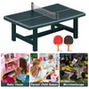 NUOBESTY Miniature Pong Table Tennis Paddle Set Doll Mini Sports Dollhouse Furniture Decoration Accessories