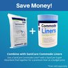 SaniCare Super Absorbent Pads for Commode Liners – Pack of 50 Medical Grade Pads – Use in Standard Bedside Commode and Bedpan Liners – Odor-Free – No Leaks – Never Clean a Commode Again – by Cleanis
