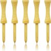 Zivisk Wooden Golf Tees 3-1/4" 100 Count 83mm Natural Step Down Tees Golf