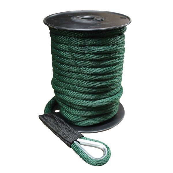 Regal Connection 300538-13 Solid Braid Anchor Line 3/8” x 50’ – Green
