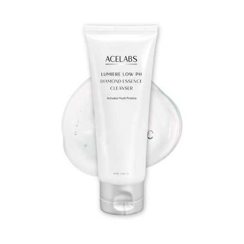 ACELABS Diamond Essence Gentle Cleanser With Niacinamide | Low pH Formula for Hydration Boost | Natural Enzymes | Mild Exfoliator | Suitable for All Skin Types