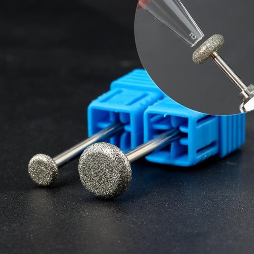 QUNZHAO 2Pcs Diamond Nail Drill Bits Carbide Cuticle Remover Bit for Under Nail Dead Skin Cleaning Cuticle Remove Nail Art Design Manicure(02 set)