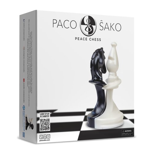Paco Sako Peace Chess Game, Super Fun for Chess Lovers, Make Peace While Playing Chess Foe 2 players, not War - Board Game for Peace Makers
