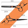 Professional Hair Cutting Scissors Set, Fcysy Hair Scissors Texturizing Shears Kit, Hair cut Scissors Razor Hair Cutting Tools with Hair Supplies, Tijeras Para Cortar Cabello Salon Shears for Home Use
