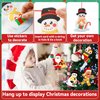 Qyeahkj 64 Sets Christmas Craft Kit for Kid Christmas DIY Art Ornaments Bulks, Make Your Own Santa Claus Tree Gingerbread House Reindeer Christmas Holiday Party Game Activity Supplies