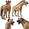 Gemini&Genius Hyena Toys, Wild Hyena Animal Toys, Wolf Action Figures, Great Creative Play Gift, Collection, Cake Topper, Role-Play, Storytelling Props, Party Supplies and Room Decoration for Kids