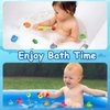 Fajiabao Baby Bath Toys for Kids Ages 1-3 Mold Free Water Toys No Hole Fishing Games Bathtub Toys for Toddler 2-4 Shower Toys Baby Gift for Boys Girls Age 1 2 3 4 5 6(Color Random)