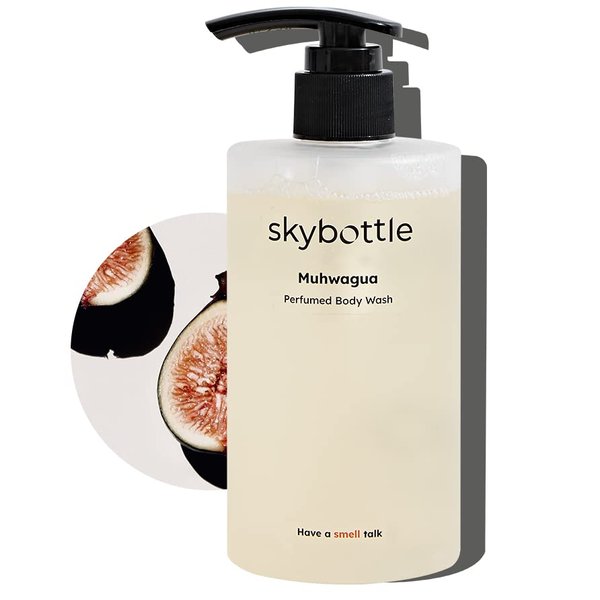 skybottle Refreshing Body Wash, Gentle Exfoliating and Cleansing with AHA, Deep Moisture For Dry Skin Perfumed with Fig Fruit Woody Scent, Paraben-free, Sulfate-free, 10.1 Fl. Oz