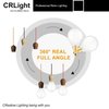 CRLight 2W LED Candelabra Bulb 4000K Daylight White 25W Equivalent 250LM Dimmable, E12 Tiny G14 Frosted Glass LED Globe Bulbs, Chandelier Bathroom Vanity Mirror Light Bulbs, 8 Pack