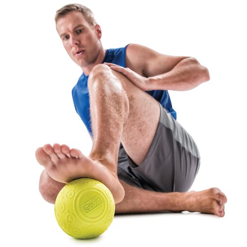 GoFit 5 Inch Massage Ball - Muscle Pain Management, Green
